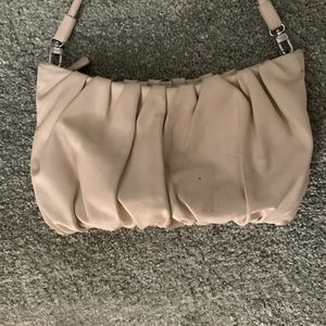 COPY - Staud large bean white leather bag